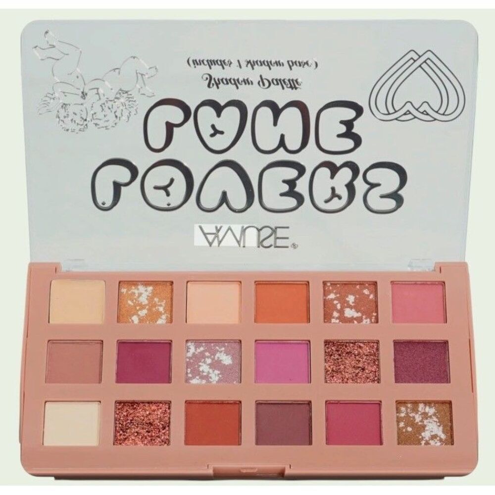 Amuse Lovers Lane 18 Color Shadow Palette Matte Shimmer Glitter Brand New - Picture 1 of 16